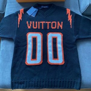 Louis Vuitton Chunky Intarsia Football T-Shirt